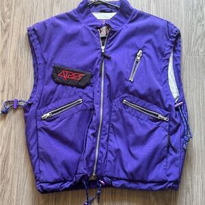 Purple APS Vest with Zipper Details